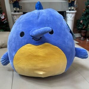 Squishmallows Swish Purple/Blue and Yellow Plush Toy, Approx. 13", NWT